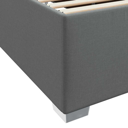 Struttura del letto Grigio scuro 160 x 200 cm Tessuto | homemem39