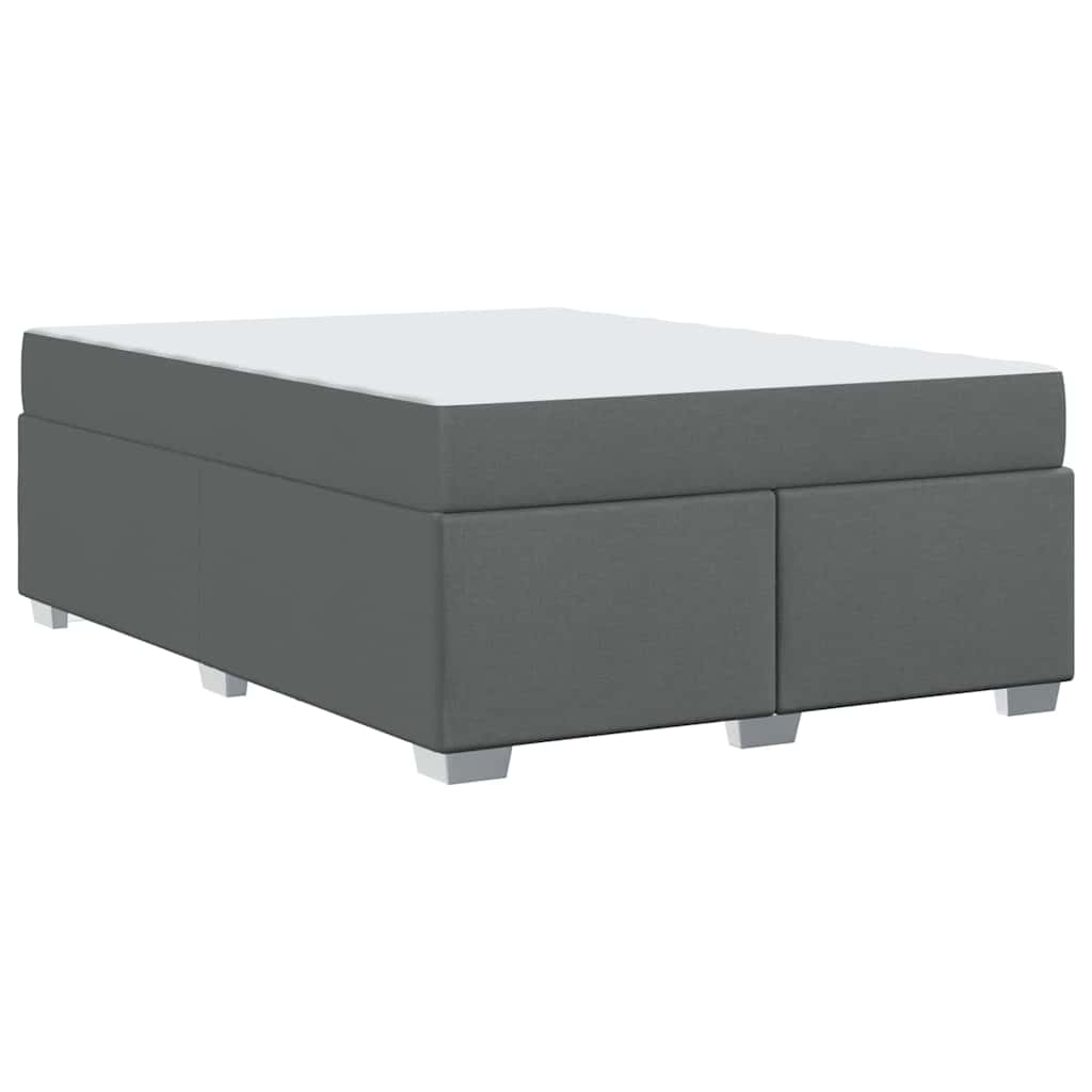 Struttura del letto Grigio scuro 160 x 200 cm Tessuto | homemem39