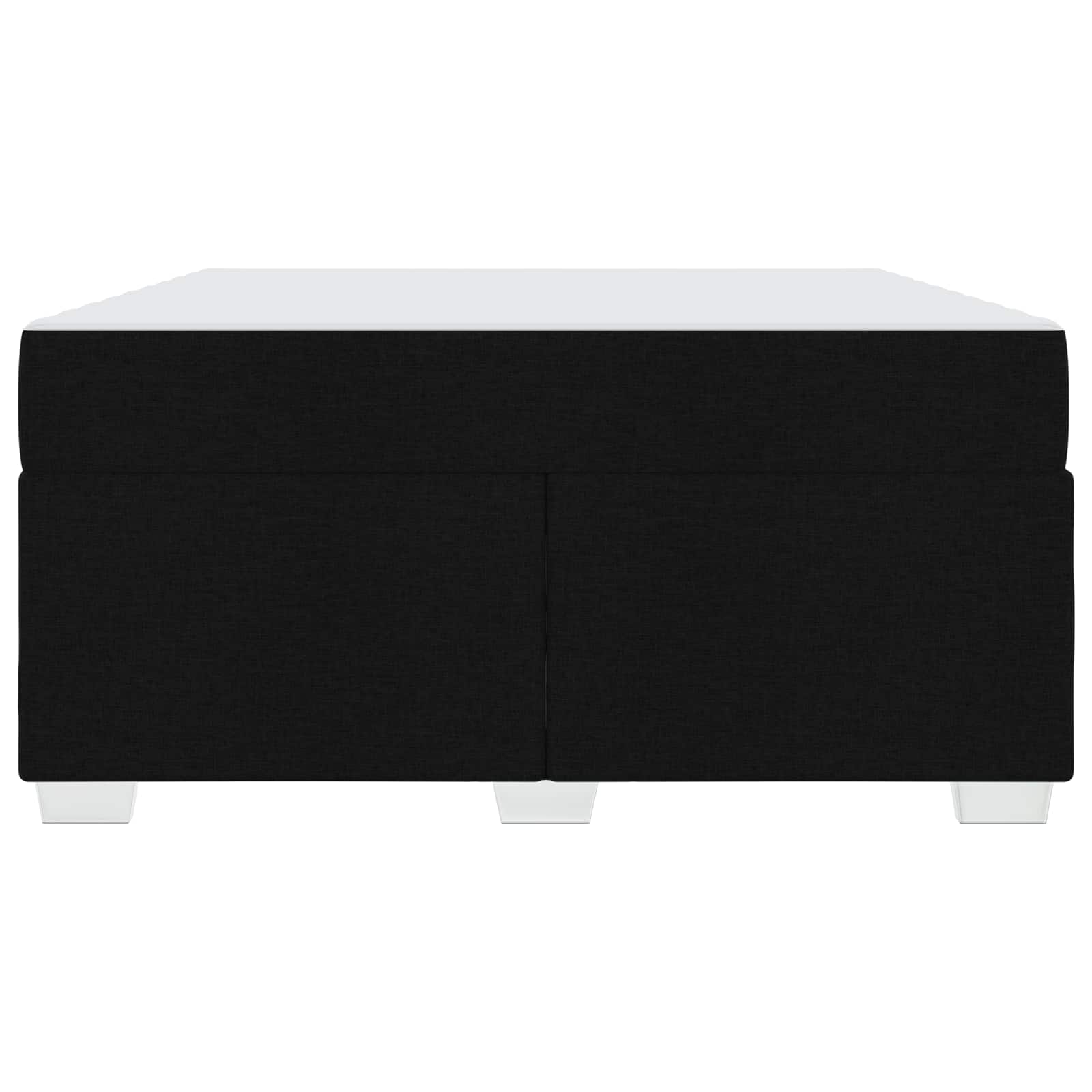 Struttura del letto con materasso Nero 160 x 200 cm Tessuto | homemem39