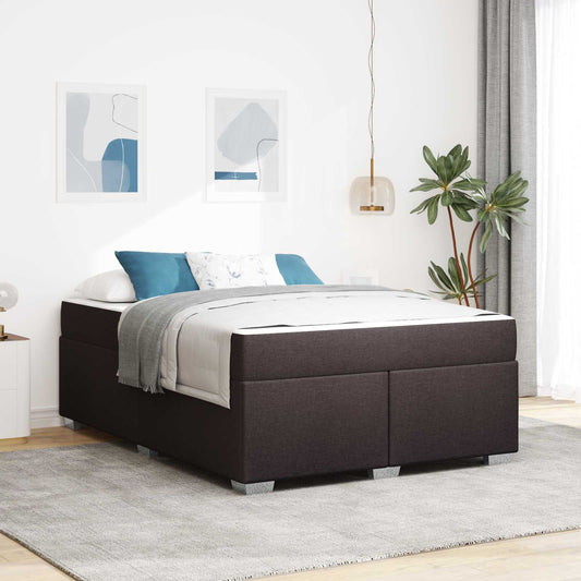 Struttura del letto Marrone Scuro 160 x 200 cm Tessuto | homemem39