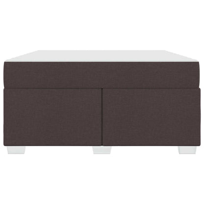 Struttura del letto Marrone Scuro 160 x 200 cm Tessuto