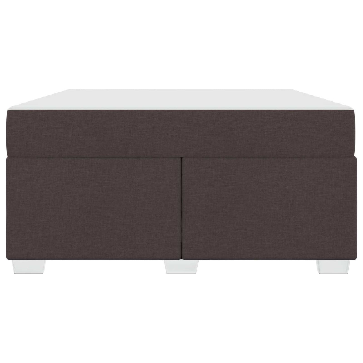 Struttura del letto Marrone Scuro 160 x 200 cm Tessuto