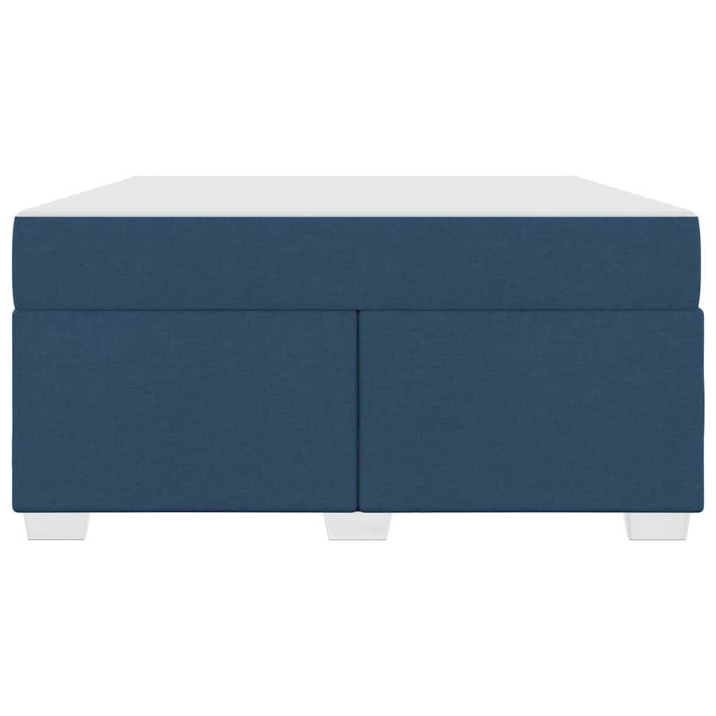 Struttura del letto con materasso Blu 160 x 200 cm Tessuto | homemem39