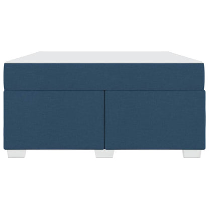 Struttura del letto con materasso Blu 160 x 200 cm Tessuto | homemem39