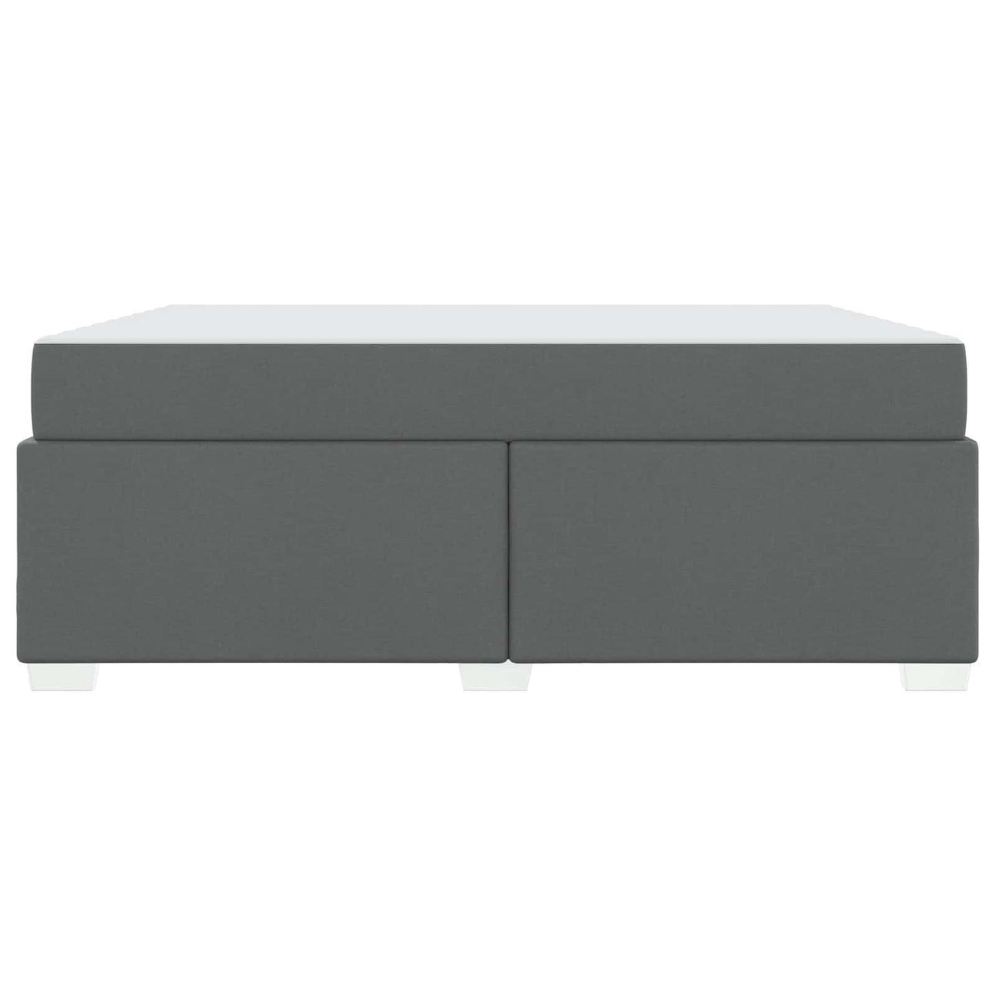 Struttura del letto Grigio scuro 180 x 200 cm Tessuto