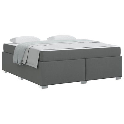 Struttura del letto Grigio scuro 180 x 200 cm Tessuto | homemem39
