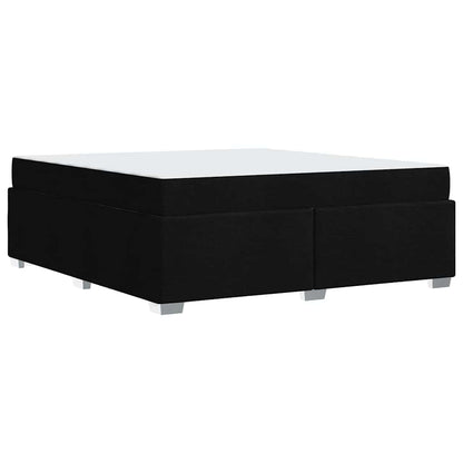 Struttura del letto con materasso Nero 180 x 200 cm Tessuto | homemem39