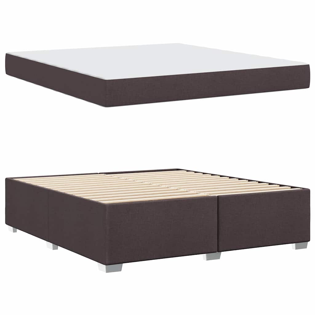 Struttura del letto Marrone Scuro 180 x 200 cm Tessuto | homemem39