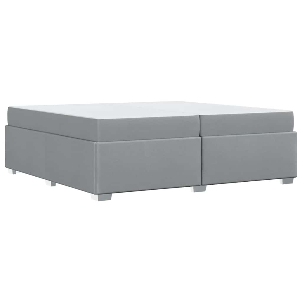 Struttura del letto Grigio chiaro 200 x 200 cm Tessuto