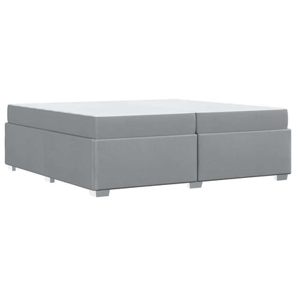 Struttura del letto Grigio chiaro 200 x 200 cm Tessuto