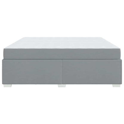 Struttura del letto Grigio chiaro 200 x 200 cm Tessuto