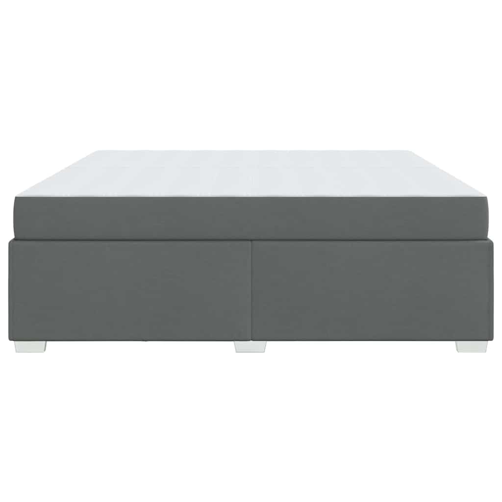 Struttura del letto Grigio scuro 200 x 200 cm Tessuto