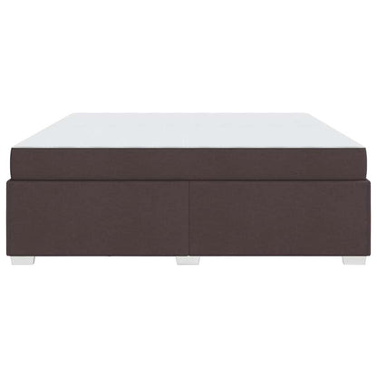 Struttura del letto Marrone Scuro 200 x 200 cm Tessuto