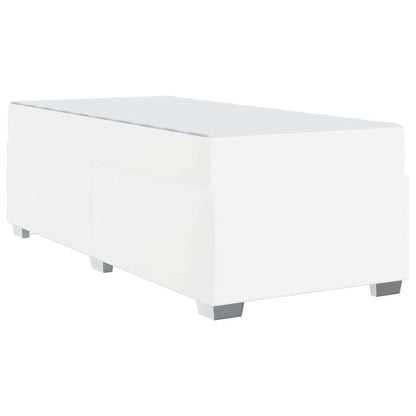 Struttura del letto con materasso Bianco 80 x 200 cm Tessuto