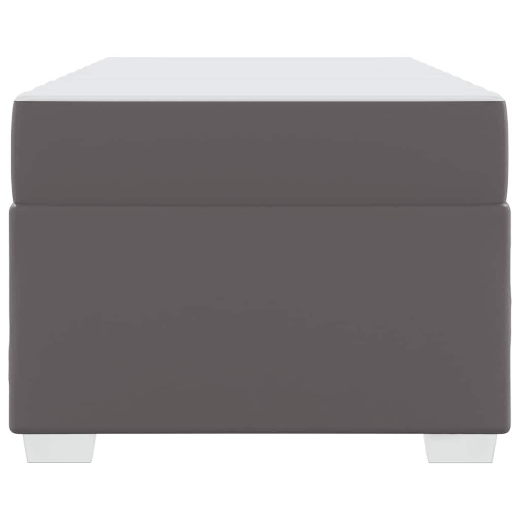 Struttura del letto con materasso Grigio 80 x 200 cm Tessuto