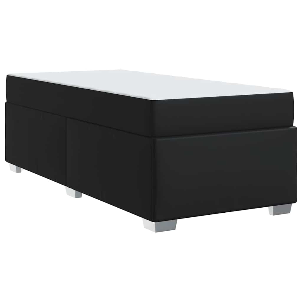 Struttura del letto con materasso Nero 90 x 190 cm Tessuto | homemem39