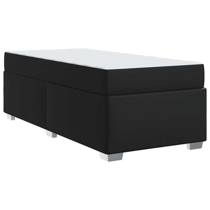 Struttura del letto con materasso Nero 90 x 190 cm Tessuto | homemem39