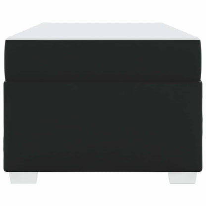 Struttura del letto con materasso Nero 90 x 200 cm Tessuto