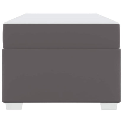 Struttura del letto con materasso Grigio 90 x 200 cm Tessuto