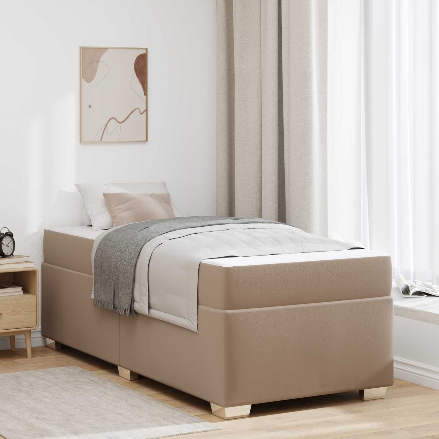 Struttura del letto Cappuccino 90 x 200 cm Tessuto | homemem39