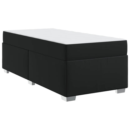 Struttura del letto con materasso Nero 100 x 200 cm Tessuto | homemem39