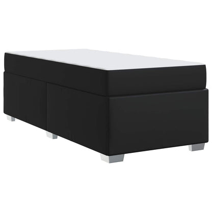 Struttura del letto con materasso Nero 100 x 200 cm Tessuto | homemem39