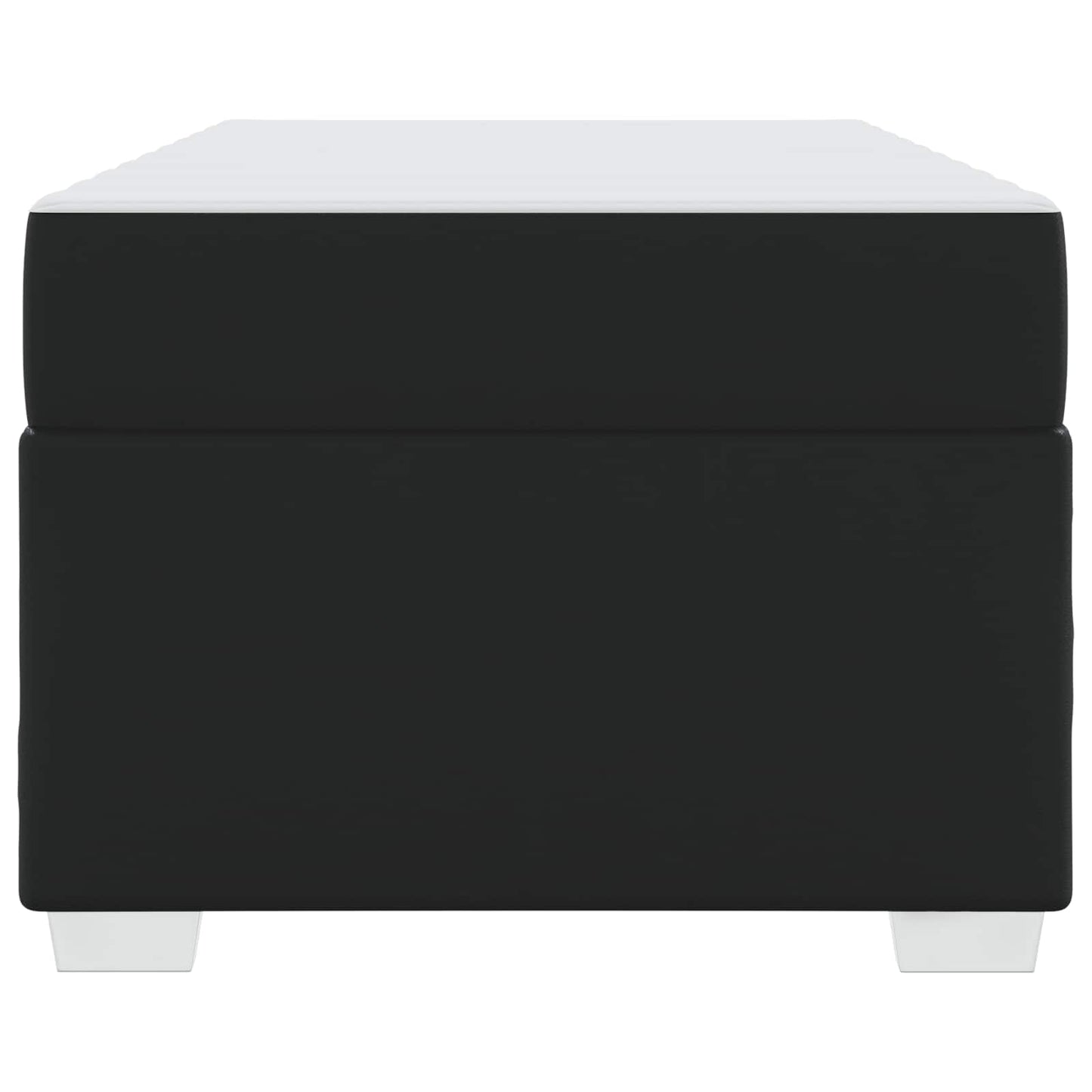 Struttura del letto con materasso Nero 100 x 200 cm Tessuto