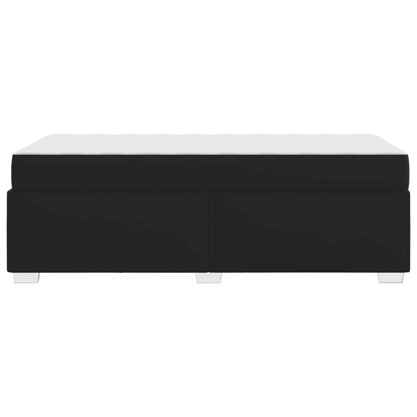 Struttura del letto con materasso Nero 100 x 200 cm Tessuto | homemem39