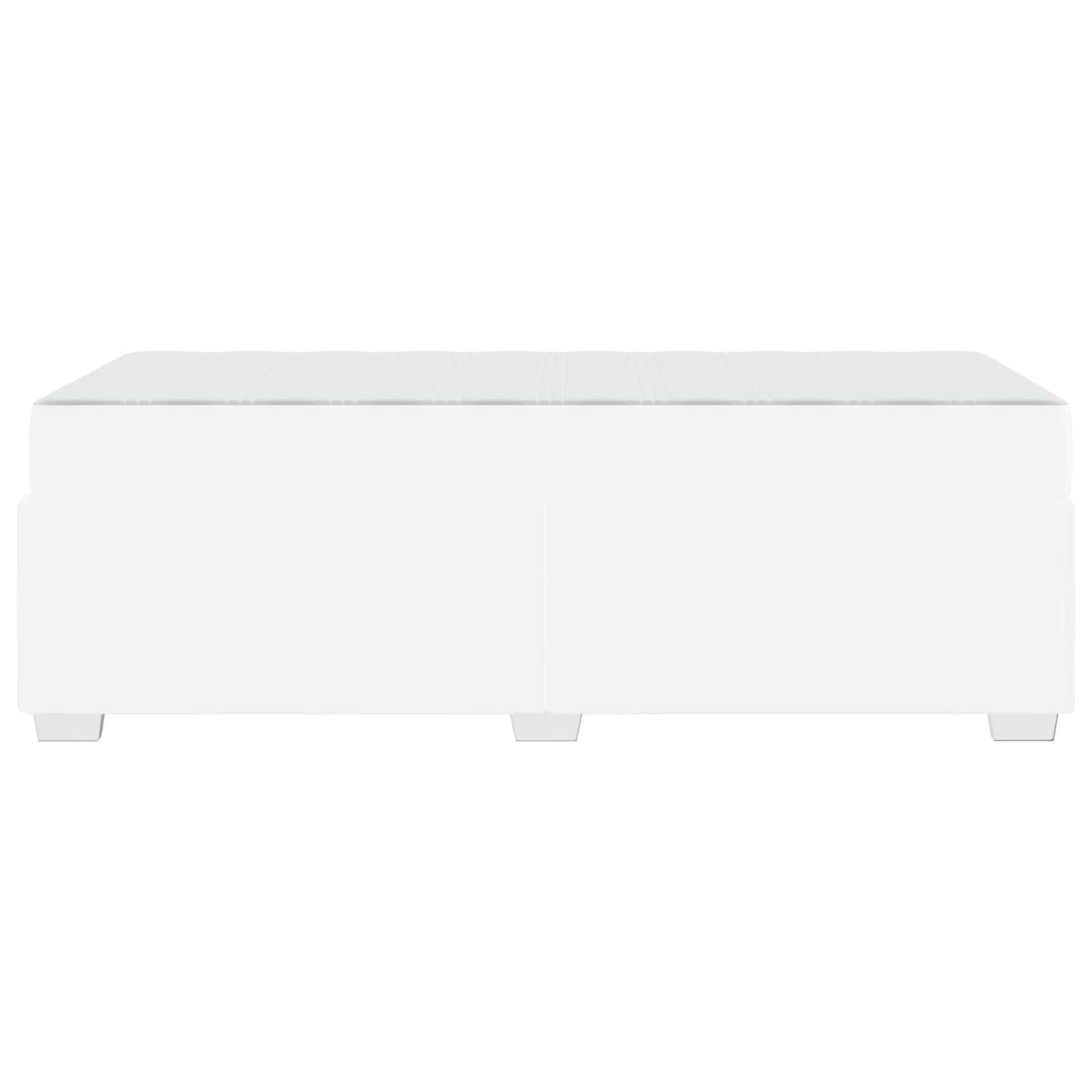 Struttura del letto con materasso Bianco 100 x 200 cm Tessuto | homemem39
