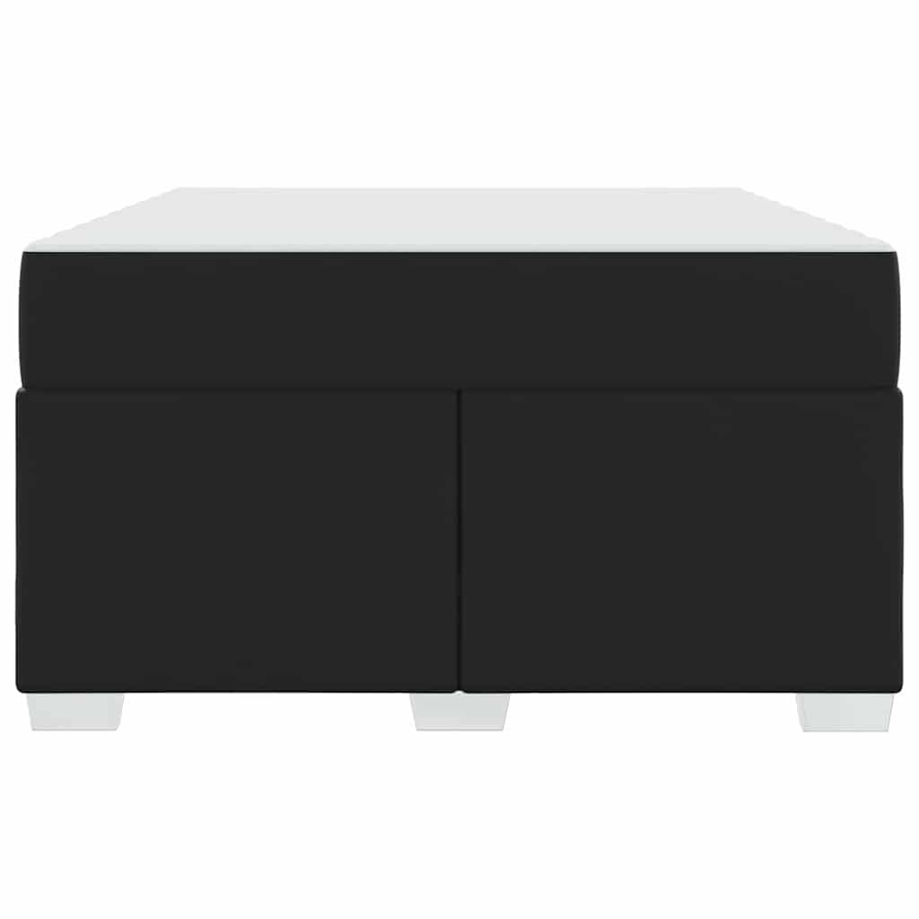 Struttura del letto con materasso Nero 120 x 190 cm Tessuto