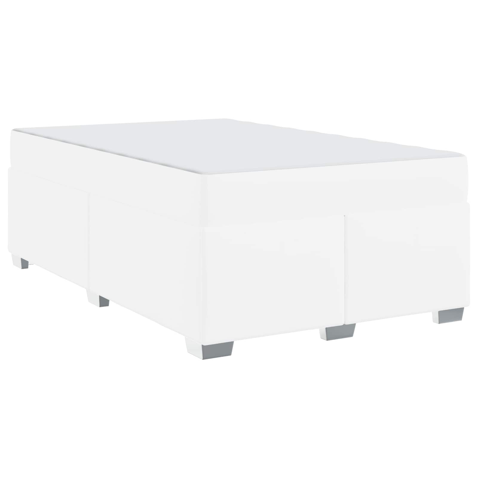 Struttura del letto con materasso Bianco 120 x 190 cm Tessuto | homemem39