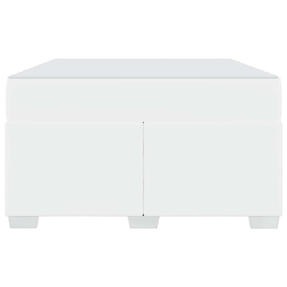Struttura del letto con materasso Bianco 120 x 190 cm Tessuto | homemem39