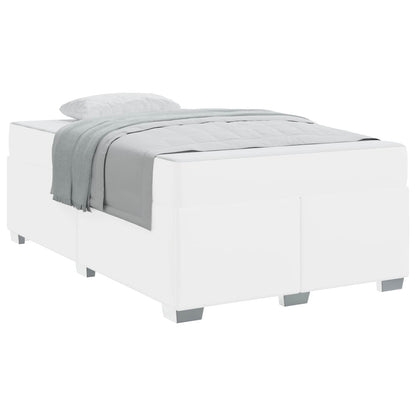 Struttura del letto con materasso Bianco 120 x 190 cm Tessuto | homemem39