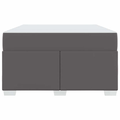 Struttura del letto con materasso Grigio 120 x 190 cm Tessuto