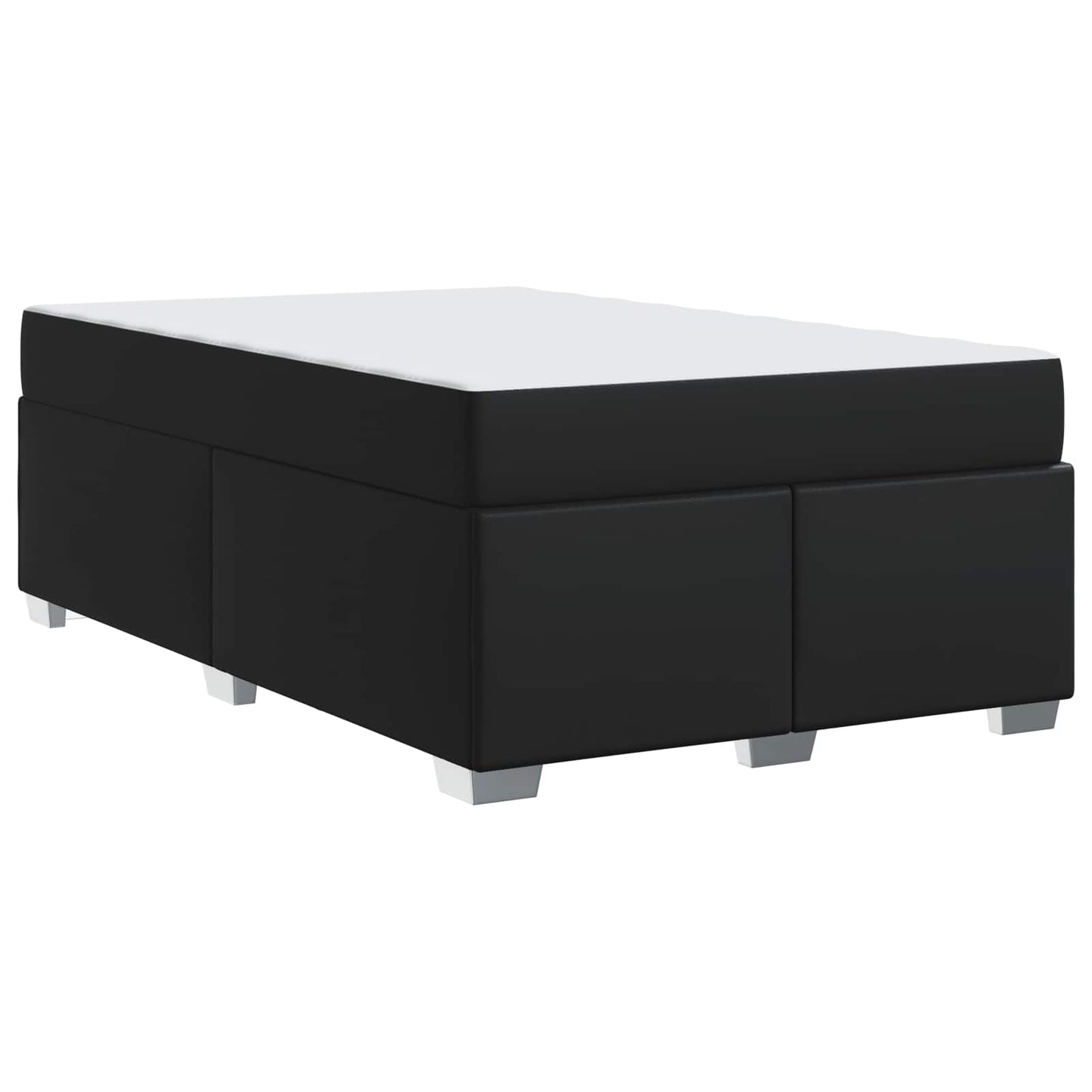Struttura del letto con materasso Nero 120 x 200 cm Tessuto | homemem39