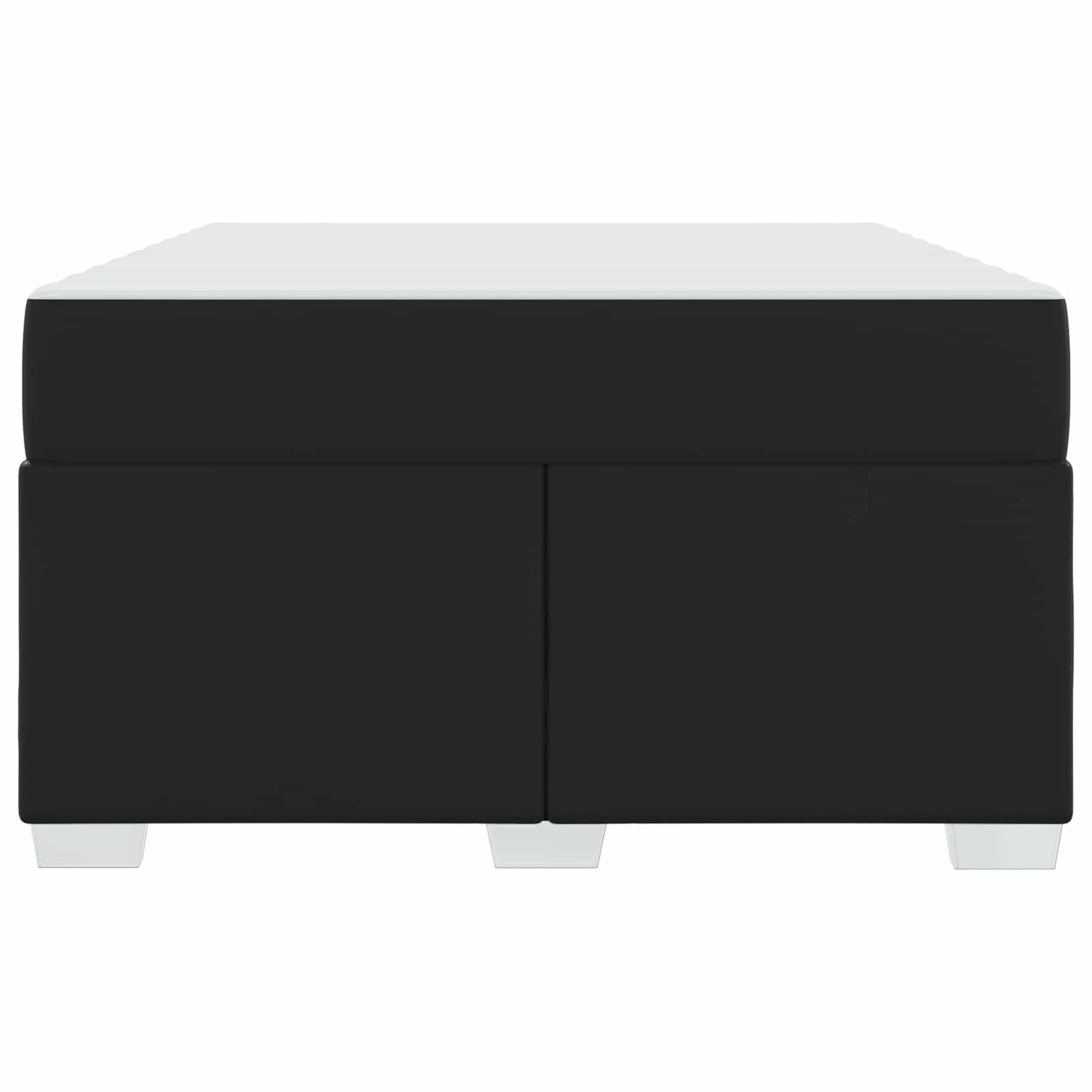 Struttura del letto con materasso Nero 120 x 200 cm Tessuto | homemem39