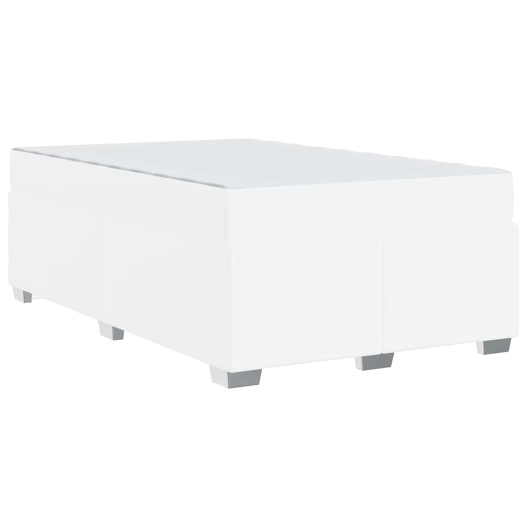 Struttura del letto con materasso Bianco 120 x 200 cm Tessuto