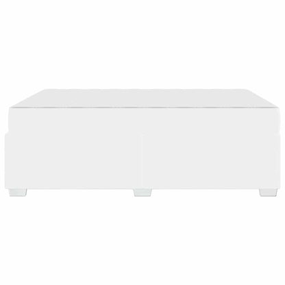 Struttura del letto con materasso Bianco 140 x 200 cm Tessuto