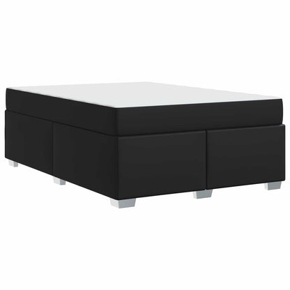 Struttura del letto con materasso Nero 160 x 200 cm Tessuto | homemem39