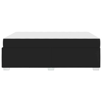Struttura del letto con materasso Nero 160 x 200 cm Tessuto | homemem39