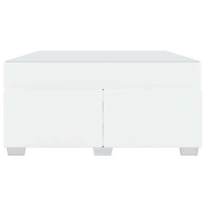 Struttura del letto con materasso Bianco 160 x 200 cm Tessuto