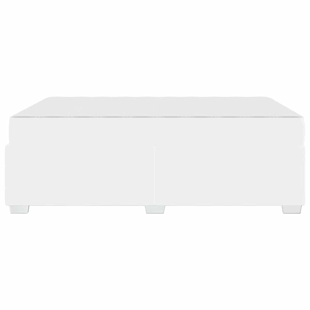 Struttura del letto con materasso Bianco 160 x 200 cm Tessuto