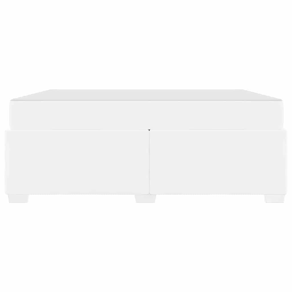 Struttura del letto con materasso Bianco 180 x 200 cm Tessuto