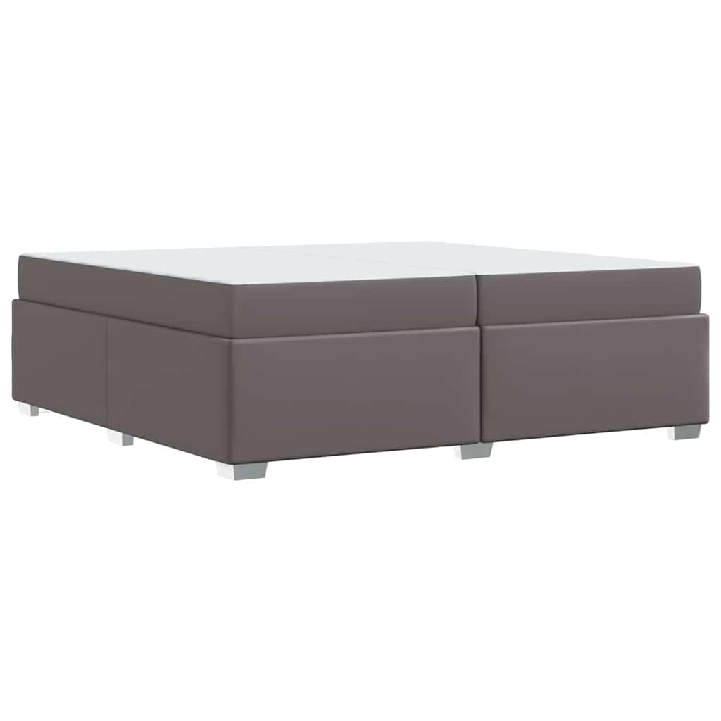 Struttura del letto con materasso Grigio 200 x 200 cm Tessuto | homemem39
