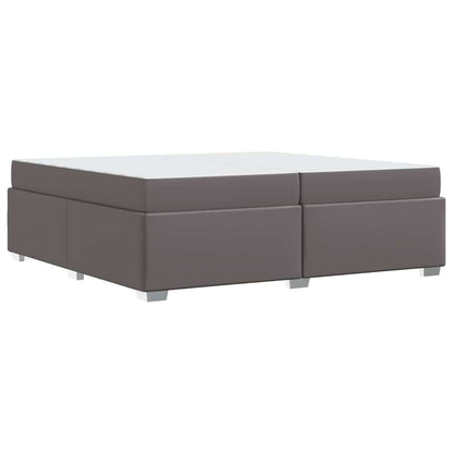 Struttura del letto con materasso Grigio 200 x 200 cm Tessuto | homemem39