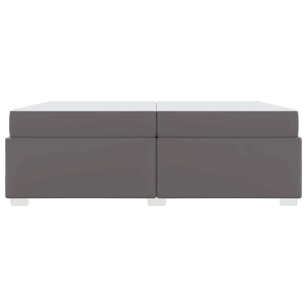 Struttura del letto con materasso Grigio 200 x 200 cm Tessuto | homemem39