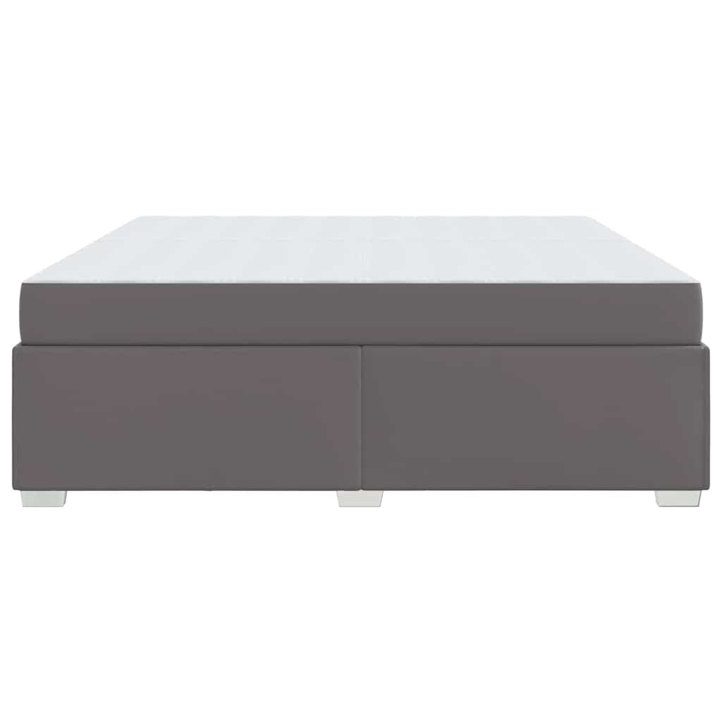 Struttura del letto con materasso Grigio 200 x 200 cm Tessuto | homemem39