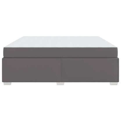 Struttura del letto con materasso Grigio 200 x 200 cm Tessuto | homemem39