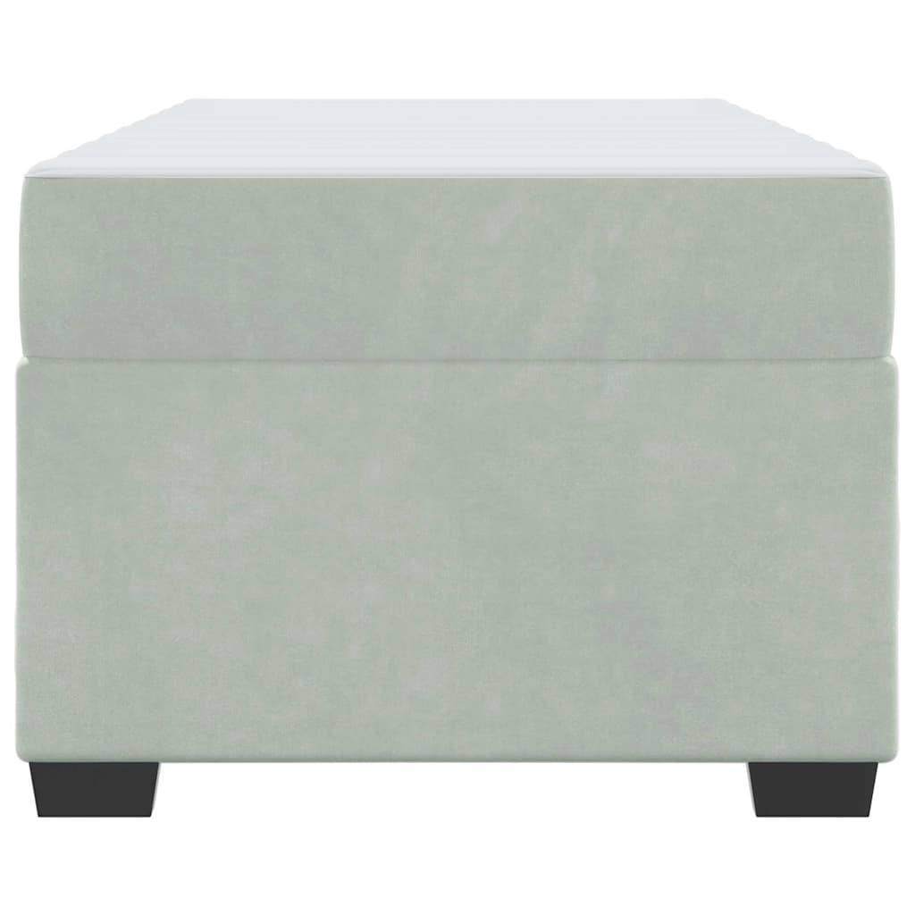 Struttura del letto Grigio chiaro 80 x 200 cm Tessuto