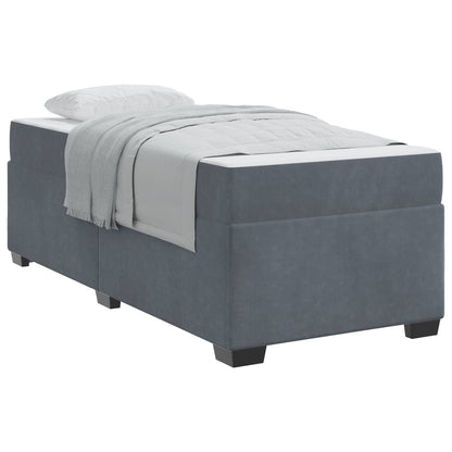 Struttura del letto Grigio scuro 80 x 200 cm Tessuto | homemem39